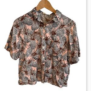 Pineapple print blouse